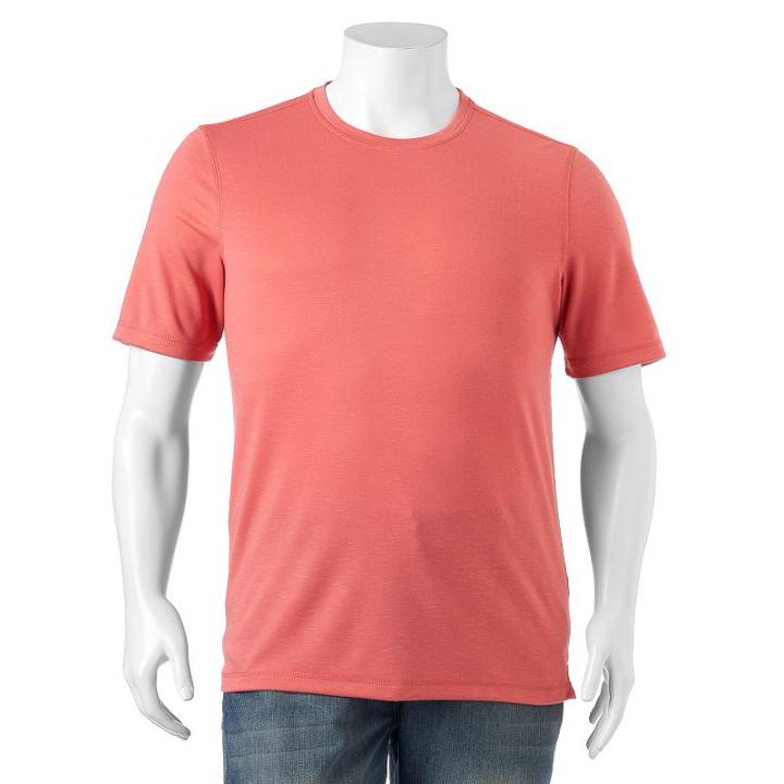 Big & Tall Croft & Barrow&reg; Island Tee, Men's, Size: 4xl Tall, Med Orange