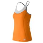 Women's New Balance Tournament Racerback Tennis Tank, Size: Large, Med Orange