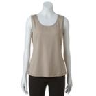 Women's Dana Buchman Essential Tank, Size: Medium, Med Beige