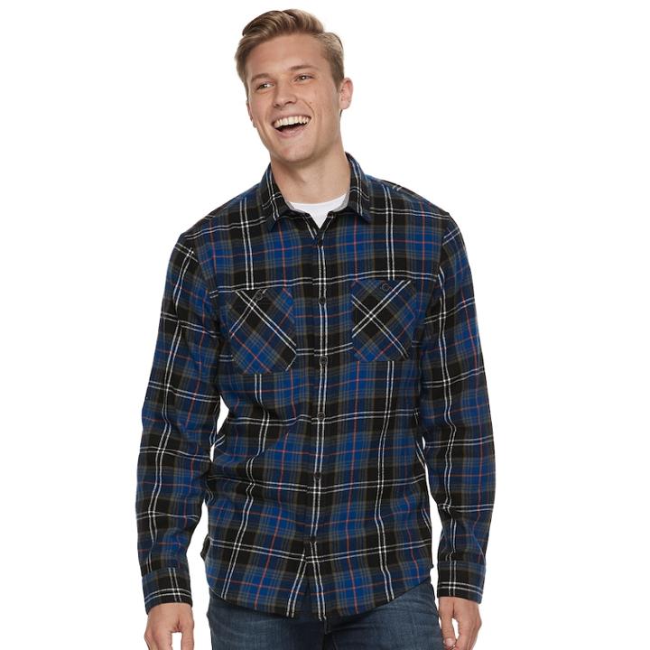 Men's Urban Pipeline&reg; Button-down Shirt, Size: Medium, Dark Blue