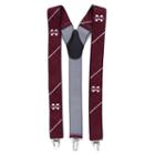 Men's Mississippi State Bulldogs Oxford Suspenders, Red