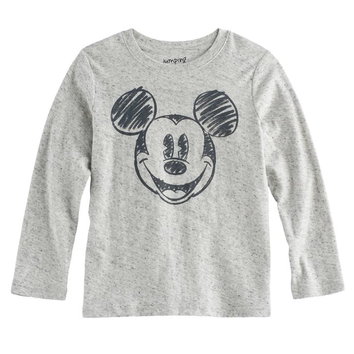 Disney's Mickey Mouse Boys 4-10 Scribble Graphic Tee By Jumping Beans&reg;, Size: 6, Light Grey