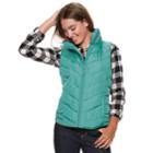 Juniors' So&reg; Puffer Vest, Teens, Size: Small, Med Blue