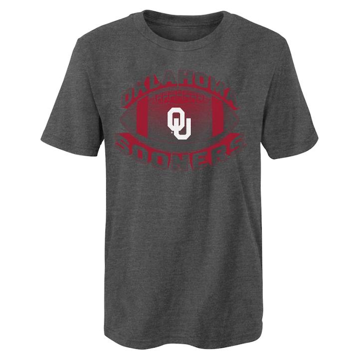 Boys 4-7 Oklahoma Sooners Satellite Football Tee, Size: L 7, Gray