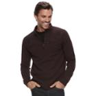 Men's Marc Anthony Slim-fit Marled Quarter-zip Pullover, Size: Medium, Purple