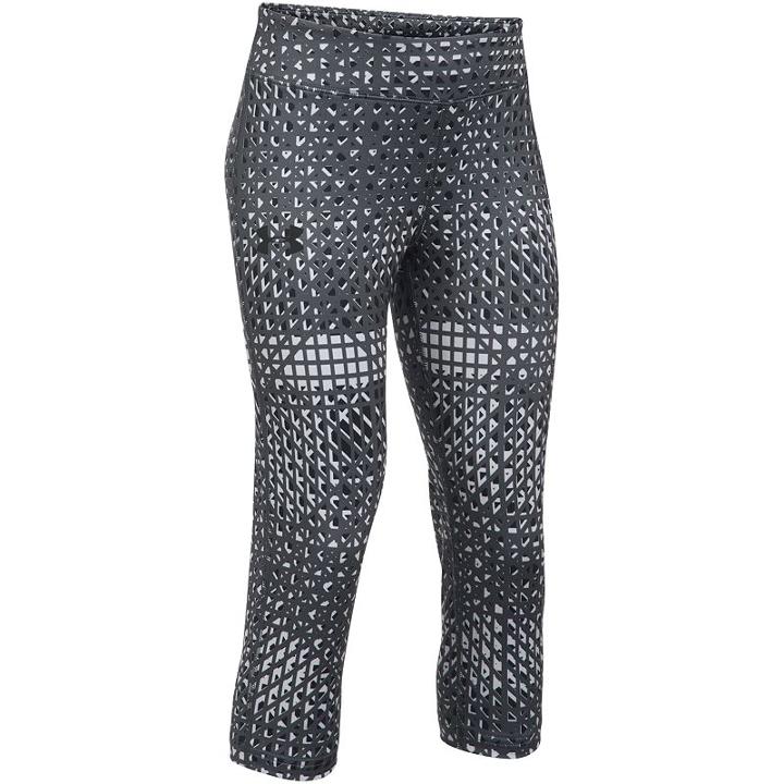 Girls 7-16 Under Armour Heatgear Printed Capri Leggings, Girl's, Size: Xl, Black