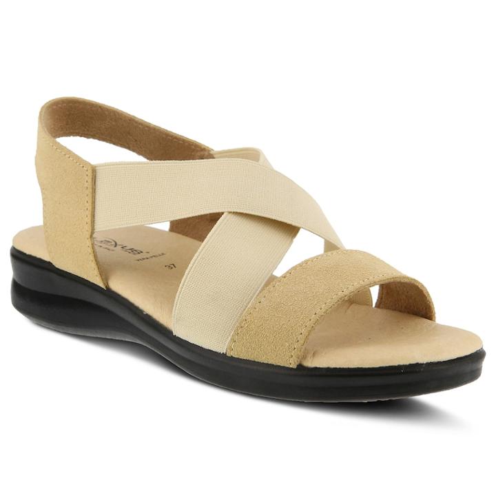 Flexus By Spring Step Nagata Women's Strappy Sandals, Size: 36, Med Beige