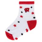 Mojo Wisconsin Badgers  I'm A Star Cushioned Crew Socks - Baby, Infant Unisex, Size: 6-12 Months, Red