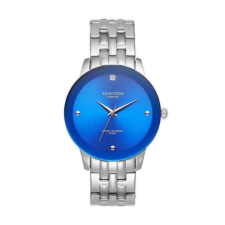 Armitron Men's Diamond Stainless Steel Watch - 20/4952blsv, Grey