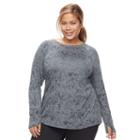 Plus Size Tek Gear&reg; Core Tee, Women's, Size: 1xl, Dark Grey