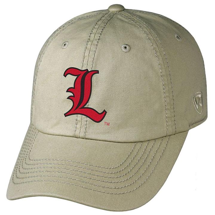 Adult Top Of The World Louisville Cardinals Crew Adjustable Cap, Men's, Beig/green (beig/khaki)