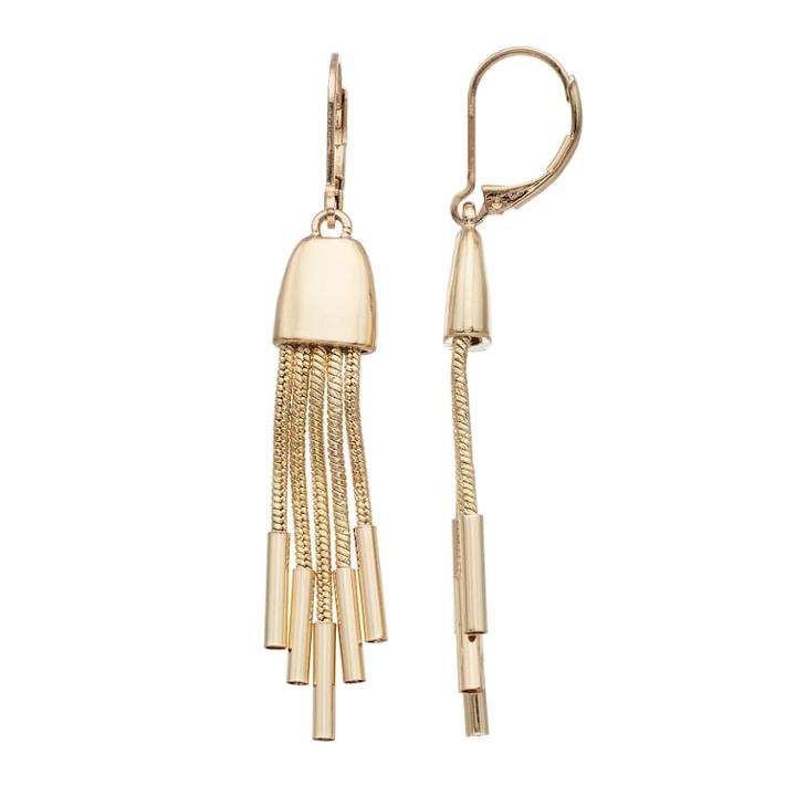 Dana Buchman Fringe Drop Earrings, Women's, Gold
