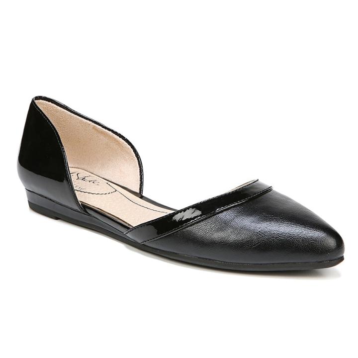 Lifestride Quintessa Women's Ballet Flats, Size: 8 Wide, Black