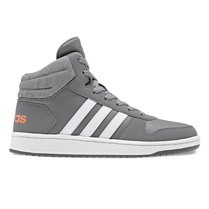 Adidas Vs Hoops Mid 2.0 Boys' Basketball Shoes, Size: 1, Med Grey