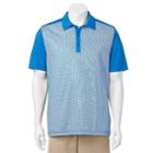 Men's C-buk By Cutter & Buck Wildwood Slim-fit Colorblock Performance Golf Polo, Size: Xxl, Blue