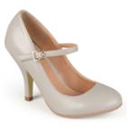 Journee Collection Lezly Women's Matte Mary Jane High Heels, Girl's, Size: 7.5, Grey
