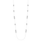 Dana Buchman Circle Link Long Necklace, Women's, Silver