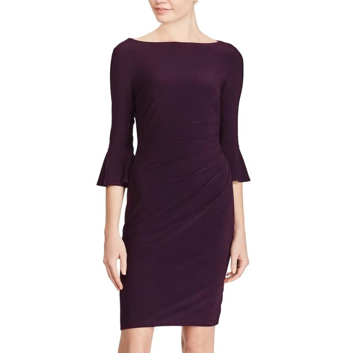 Petite Chaps Jersey Bell-sleeve Sheath Dress, Women's, Size: Xl Petite, Red