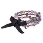 Simply Vera Vera Wang Beaded Stretch Bracelet Set, Women's, Purple