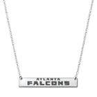 Atlanta Falcons Sterling Silver Bar Link Necklace, Women's, Size: 18, Grey