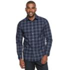 Men's Apt. 9&reg; Stretch No-iron Woven Button-down Shirt, Size: Xxl, Dark Blue