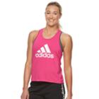 Women's Adidas Design 2 Move Racerback Tank, Size: Large, Brt Pink
