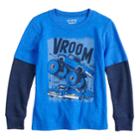 Boys 4-12 Jumping Beans&reg; Thermal Mock Layer Graphic Tee, Size: 10, Med Blue