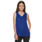 Women's Apt. 9&reg; V-neck Georgette Tank, Size: Xxl, Med Blue