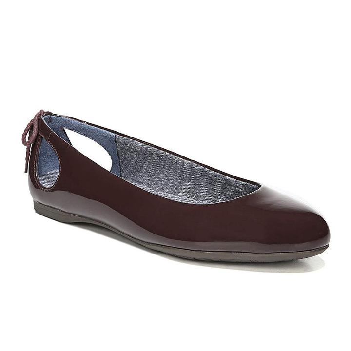 Dr. Scholl's Gossip Women's Open-back Flats, Size: Medium (7.5), Red