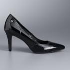 Simply Vera Vera Wang Women's All-over Stretch Heels, Size: 6.5, Black