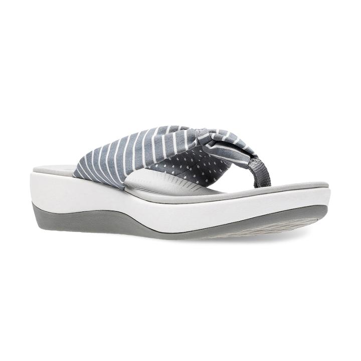 Clarks Cloudsteppers Arla Glison Women's Ortholite Sandals, Size: Medium (10), Grey