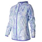 Women's New Balance Windcheater Hooded Running Jacket, Size: Medium, Purple Oth