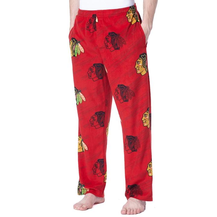Men's Concepts Sport Chicago Blackhawks Grandstand Fleece Pants, Size: Xxl, Red