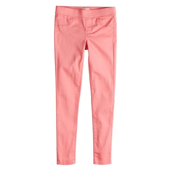 Girls 7-16 & Plus Size So&reg; Pull-on Ultimate Jeggings, Size: 12, Med Pink