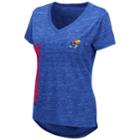 Women's Kansas Jayhawks Wordmark Tee, Size: Small, Blue (navy)