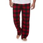 Big & Tall 2-pack Solid And Patterned Microfleece Lounge Pants Set, Men's, Size: L Tall, Red