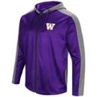 Men's Campus Heritage Washington Huskies Sleet Full-zip Hoodie, Size: Medium, Drk Purple