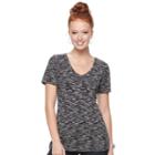 Women's Apt. 9&reg; Essential V-neck Tee, Size: Small, Black