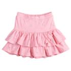 Girls 4-10 Jumping Beans&reg; Tiered Tulip Skort, Size: 5, Brt Pink
