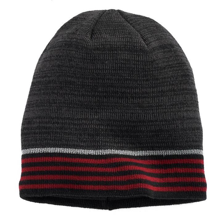 Men's Tek Gear&reg; Warmtek Marled Striped Reflective Beanie, Red