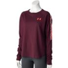 Women's Under Armour Tri-blend Long Sleeve Metallic Graphic Tee, Size: Large, Brown Over