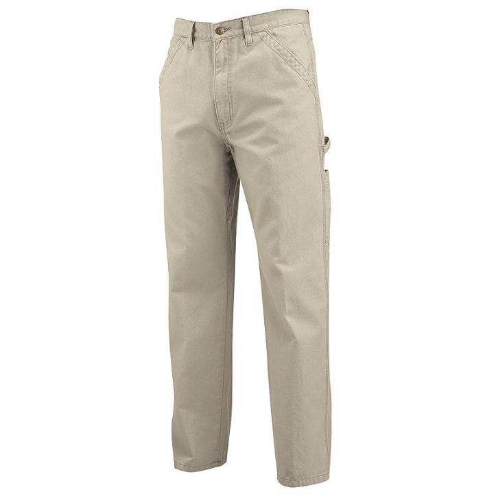 Men's Wolverine Hammer Loop Canvas Carpenter Pants, Size: 38x32, Beig/green (beig/khaki)