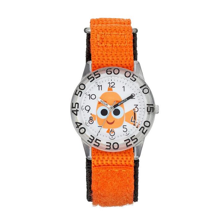 Disney / Pixar Finding Dory Nemo Kids' Time Teacher Watch, Adult Unisex, Orange
