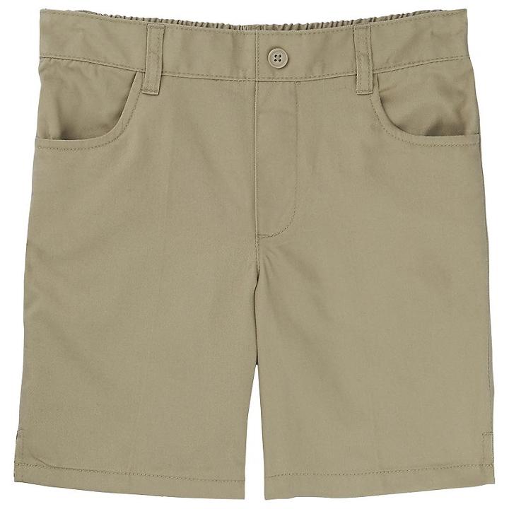 Girls 4-20 & Plus Size French Toast School Uniform Pull-on Shorts, Girl's, Size: 6, Beig/green (beig/khaki)