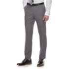 Men's Marc Anthony Slim-fit Gray Crosshatch Stretch Suit Pants, Size: 30x32, Dark Grey