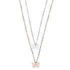 Lc Lauren Conrad Butterfly Pendant Necklace Set, Women's, Multicolor