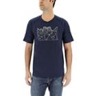 Men's Adidas Classic-fit Wool-blend Graphic Tee, Size: Xl, Blue (navy)