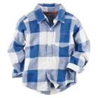 Boys 4-8 Carter's Twill Plaid Button-down Shirt, Boy's, Size: 7, Ovrfl Oth