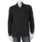 Men's Croft & Barrow Fleece Full-zip Sweatshirt, Size: Medium, Black