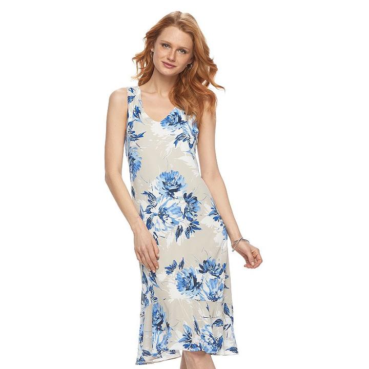 Women's Apt. 9&reg; Flounce Shift Dress, Size: Xl, Ovrfl Oth